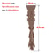 Carved Wood Applique Furniture Onlay Decorative Trim Piece 18
