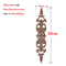 Carved Wood Applique Furniture Onlay Decorative Trim Piece 29