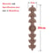 Carved Wood Applique Furniture Onlay Decorative Trim Piece 26