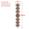 Carved Wood Applique Furniture Onlay Decorative Trim Piece 27