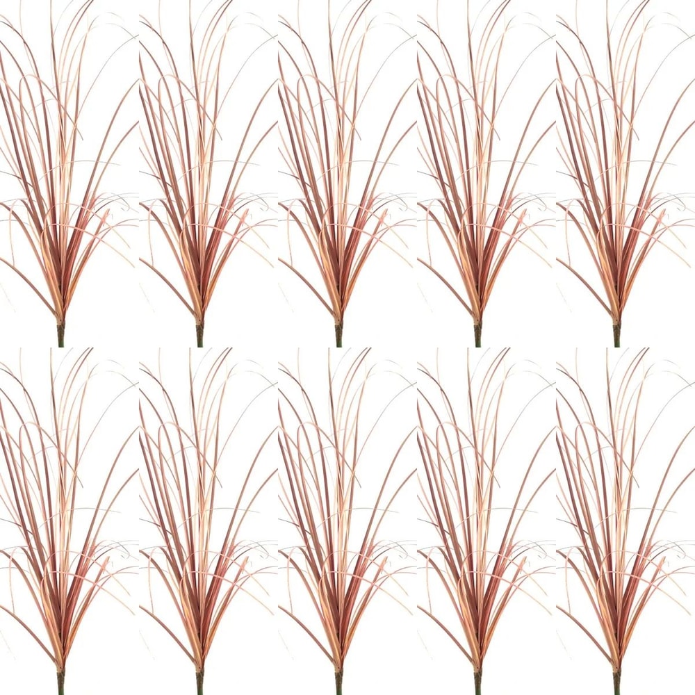 GreenScape Mini Artificial Grass Bush Decor Realistic Faux Plant Accent 20