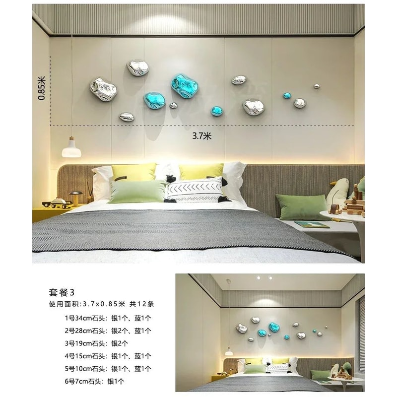 EverStone Abstract Wall Decor Hanging Sculpture For Modern Home 26