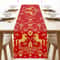 EverFortune Chinese New Year Table Runner Linen Zodiac Horse Decor 4