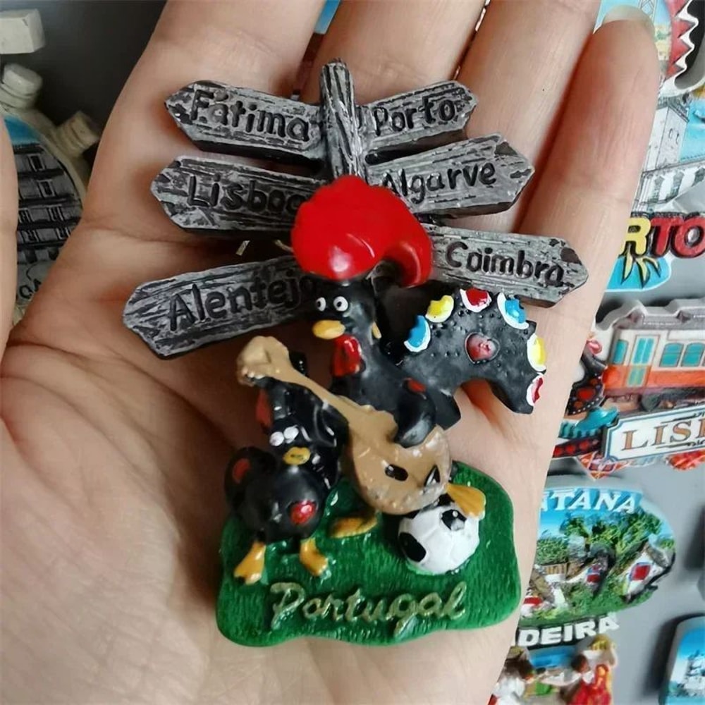 EverTravel Portugal Fridge Magnets Souvenir Resin Collection Decor 3