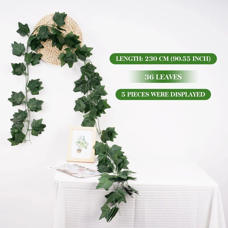 EverGreen Ivy Hanging Vine Artificial Garland For Home Garden Decor 11