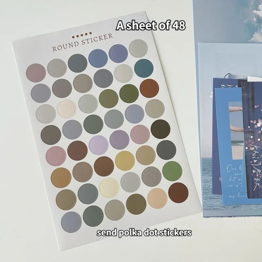 EverMood Nordic Photo Card Wall Decor Aesthetic Postcard Sticker Set 4