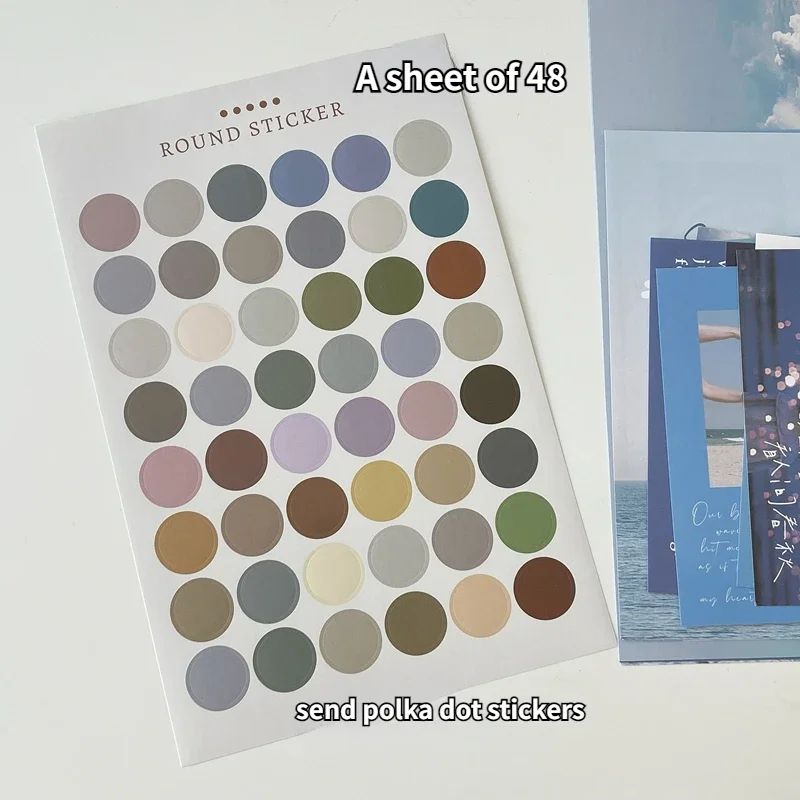 EverMood Nordic Photo Card Wall Decor Aesthetic Postcard Sticker Set 4