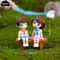 Enchanted Mini Fairy Garden Couple Stool Decor Set 2