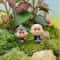 Enchanted Mini Fairy Garden Couple Stool Decor Set 24