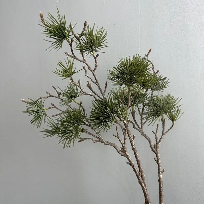 Realistic Artificial Pine Branch Elegant Green Decor 1
