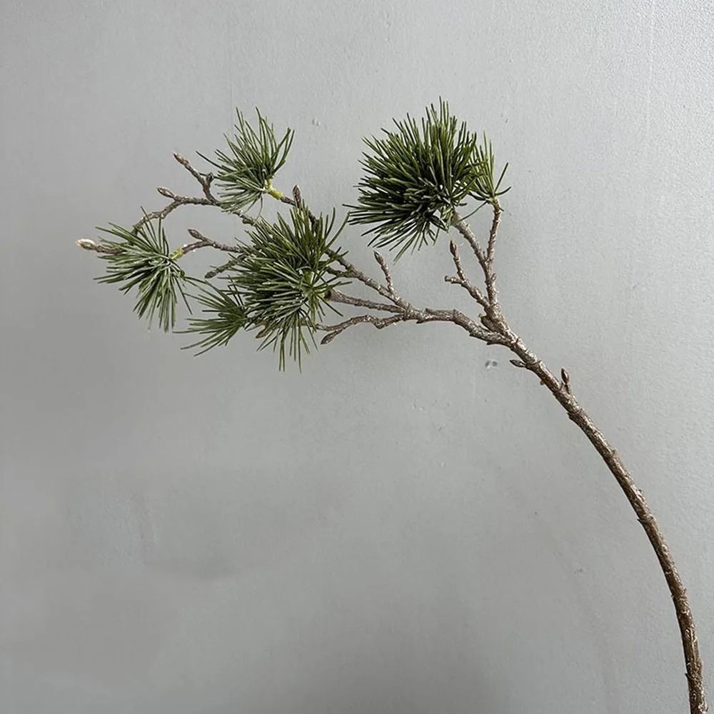 Realistic Artificial Pine Branch Elegant Green Decor 3