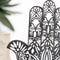 Hamsa Hand Evil Eye Wooden Desk Decor Minimalist Protection Accent 3