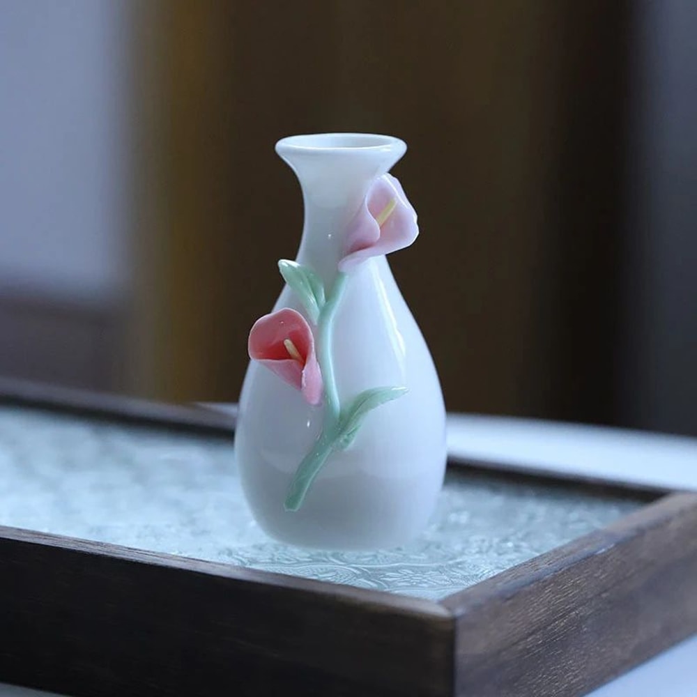 Chinese Style Mini Ceramic Vase Storage Jar Decor 22