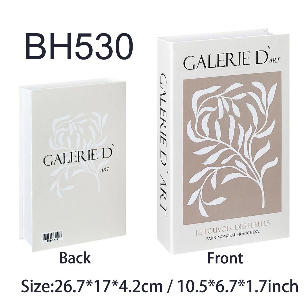 Luxury Decorative Book Storage Box Stylish Home Organizer 24