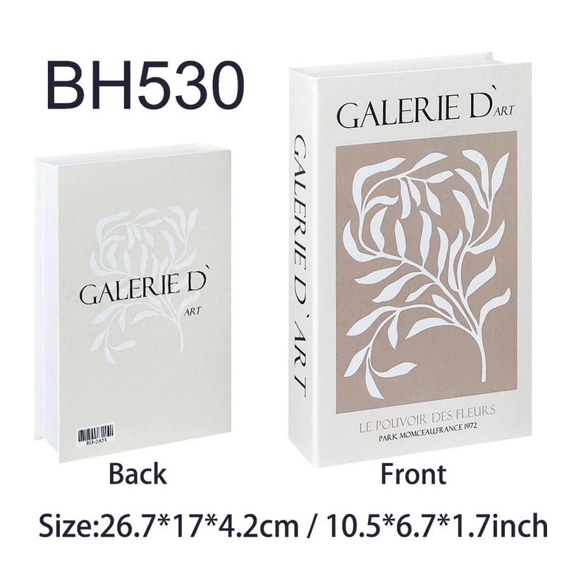 Luxury Decorative Book Storage Box Stylish Home Organizer 24