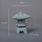 Mini Zen Pagoda Lantern Garden Decor Bonsai Landscape Accent 6