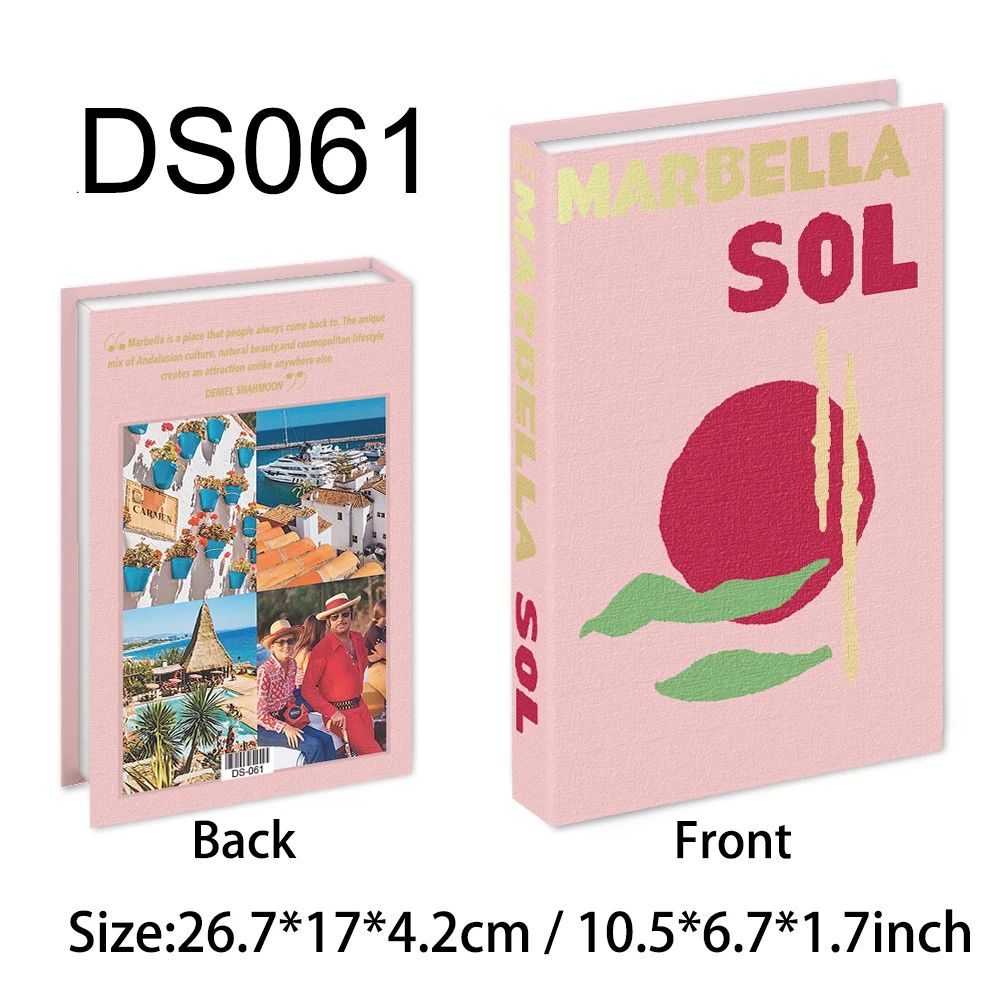 Luxury Decorative Fake Books Colorful Coffee Table Decor Set 24