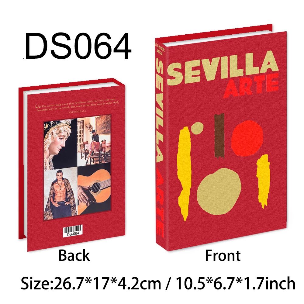 Luxury Decorative Fake Books Colorful Coffee Table Decor Set 26