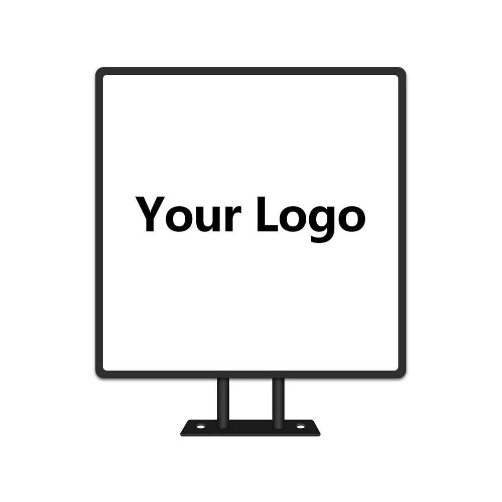 Custom LED Round Business Sign Double Sided Illuminated Logo Display 6