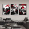 Vintage Japanese Landscape Wall Art Canvas Set Oriental Red Black Home Decor 0