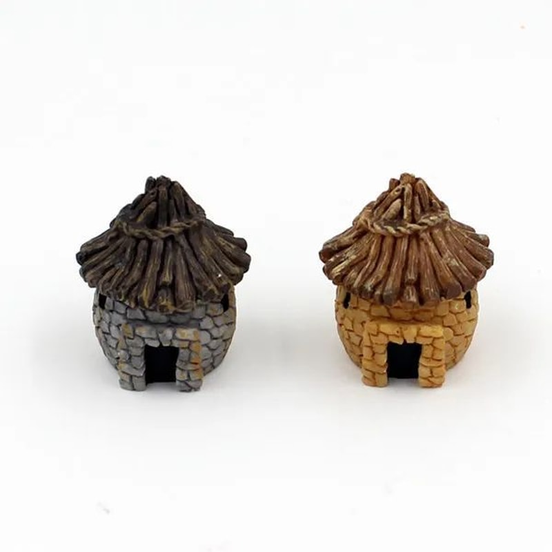 Mini Fairy Garden Accessories Set Landscape Decor Lighthouse Bridge Cottage 6