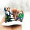 Mini Holiday Figurines Set Seasonal Desk Decor Miniatures 3