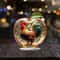 Crystal Apple Figurine Glass Paperweight Elegant Desk Decor 13