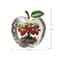 Crystal Apple Figurine Glass Paperweight Elegant Desk Decor 15