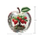 Crystal Apple Figurine Glass Paperweight Elegant Desk Decor 15