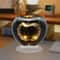 Crystal Apple Figurine Glass Paperweight Elegant Desk Decor 17