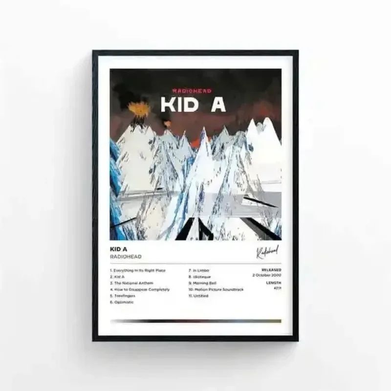 Radiohead The Bends Poster Retro Rock Album Wall Art Canvas Decor 8