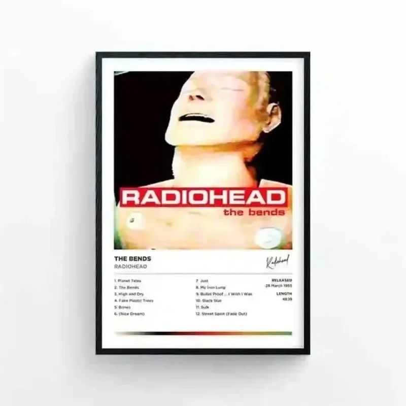 Radiohead The Bends Poster Retro Rock Album Wall Art Canvas Decor 11