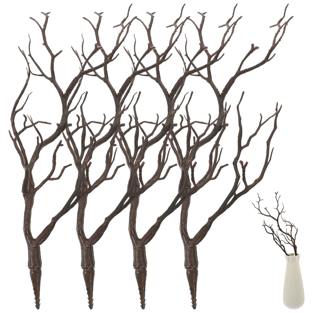 Artificial Antler Branch Decor Dried Look Vase Filler Natural Style Home Decor Set 7