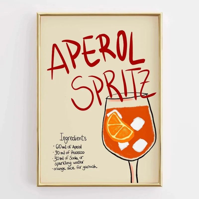 Funny Coffee Kitchen Wall Art Retro Food Quote Canvas Poster Decor 9