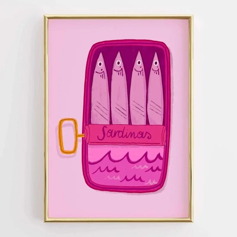 Funny Coffee Kitchen Wall Art Retro Food Quote Canvas Poster Decor 17