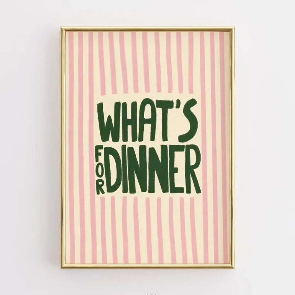 Funny Coffee Kitchen Wall Art Retro Food Quote Canvas Poster Decor 28