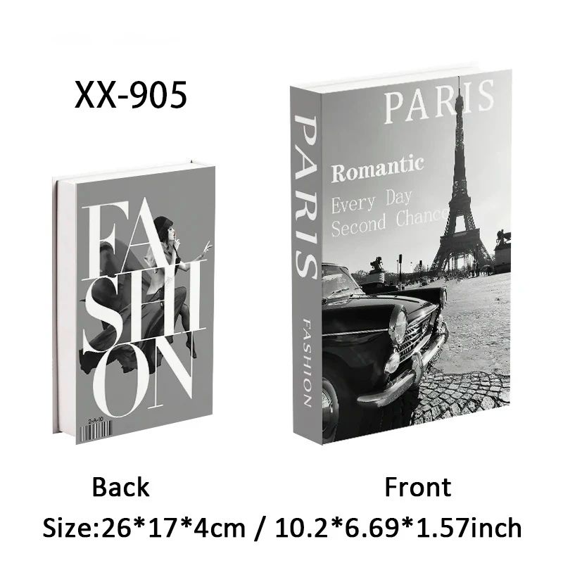 Decorative Fake Books Set Modern Coffee Table Book Box Home Decor 14