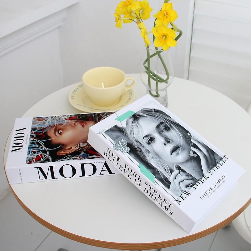 Decorative Fake Books Set Modern Coffee Table Book Box Home Decor 5