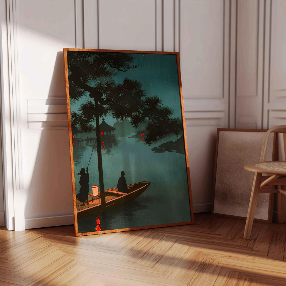 Japanese Pine Tree Wall Art Zen Nature Canvas Calm Forest Decor 9