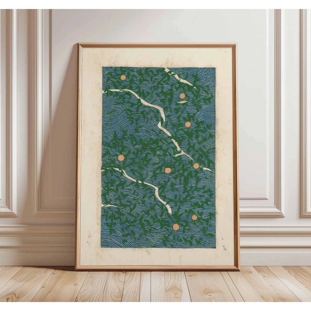 Japanese Pine Tree Wall Art Zen Nature Canvas Calm Forest Decor 18