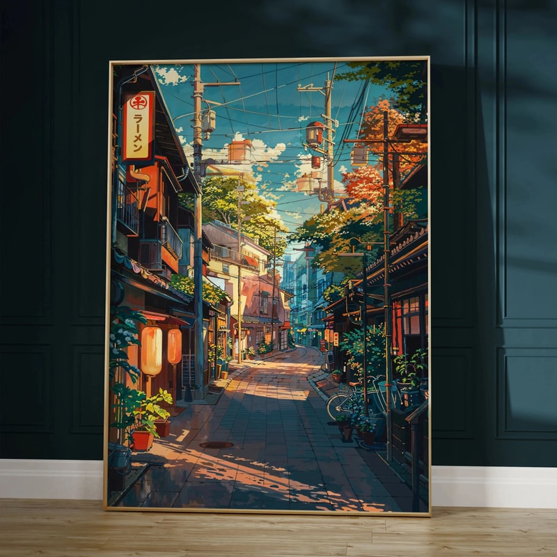 Japanese Pine Tree Wall Art Zen Nature Canvas Calm Forest Decor 13