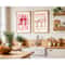 Cin Cin Cocktail Wall Art Pink Italian Kitchen Poster Happy Hour Decor 2