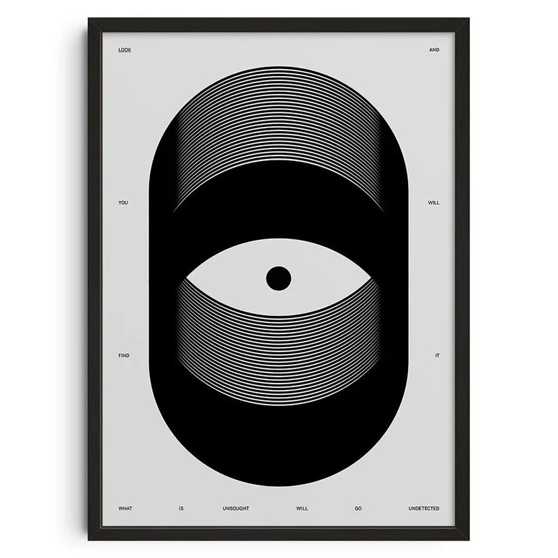 Japanese Snake Wall Art Bauhaus Geometric Canvas Mid Century Modern Decor 7