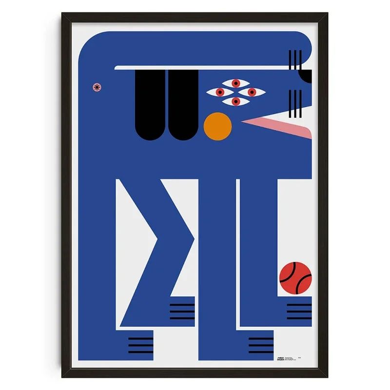 Japanese Snake Wall Art Bauhaus Geometric Canvas Mid Century Modern Decor 26