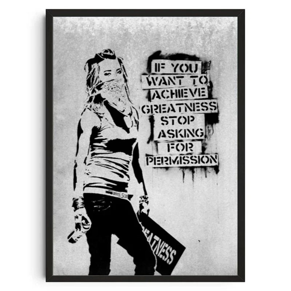 Banksy Graffiti Wall Art Street Art Canvas Poster Modern Urban Decor 17