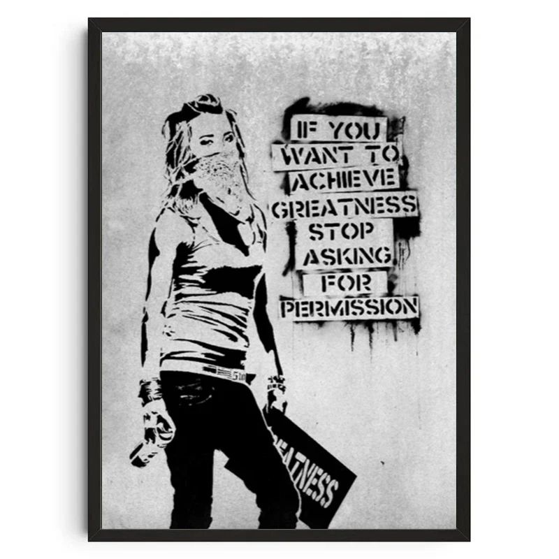 Banksy Graffiti Wall Art Street Art Canvas Poster Modern Urban Decor 17