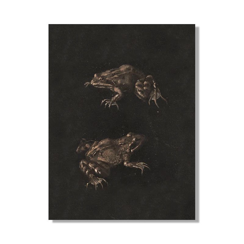 Vintage Owl Wall Art Dark Academia Canvas Cottagecore Nature Decor 14