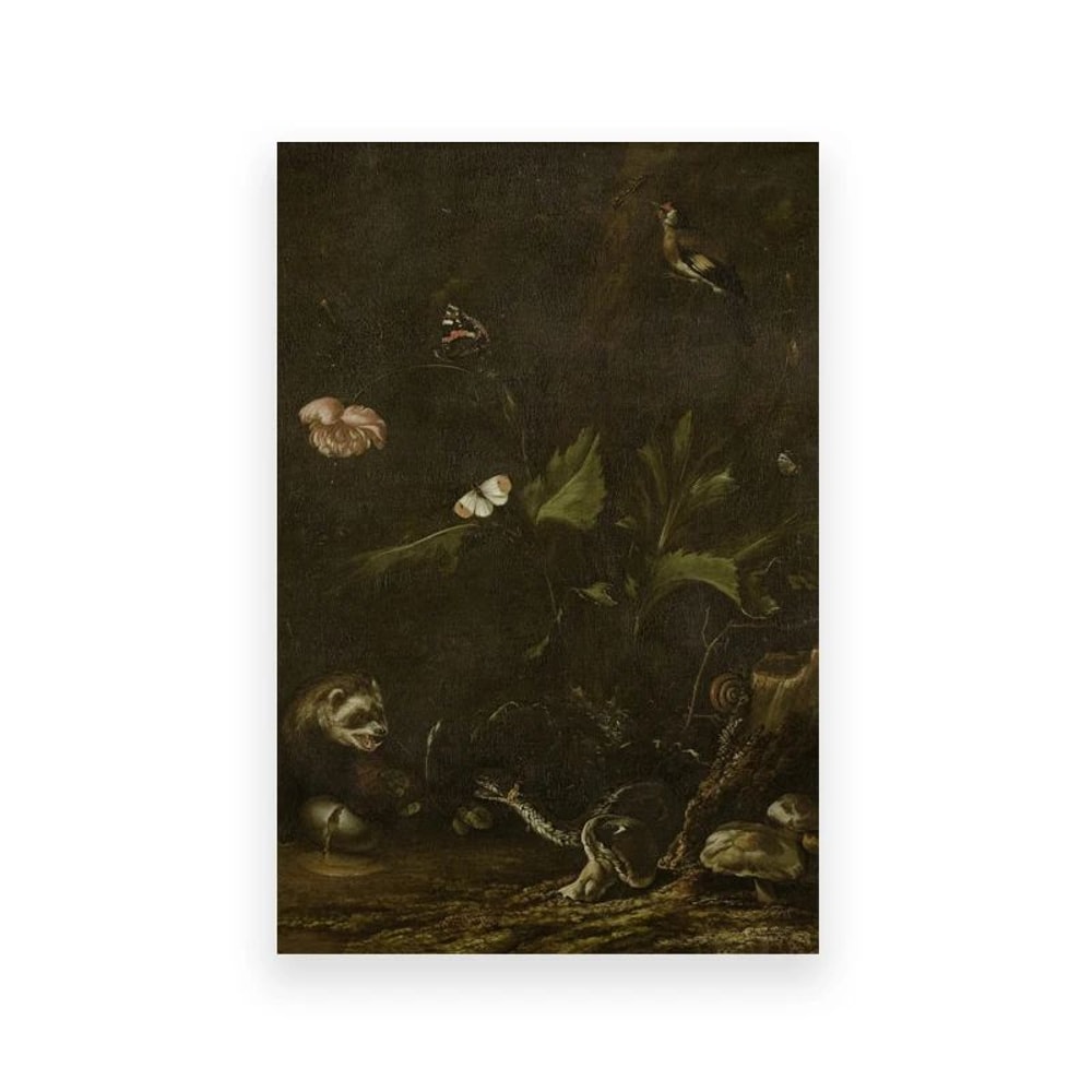 Vintage Owl Wall Art Dark Academia Canvas Cottagecore Nature Decor 21