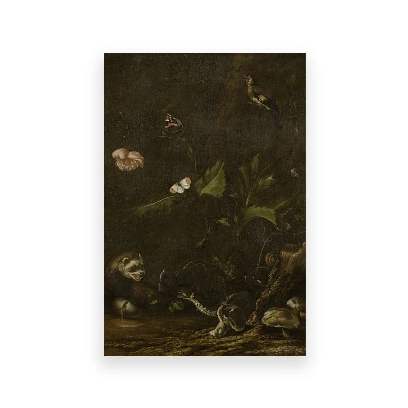 Vintage Owl Wall Art Dark Academia Canvas Cottagecore Nature Decor 21