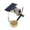 Solar Windmill Decor Copper Spinning Ornament Educational Desk Toy 4